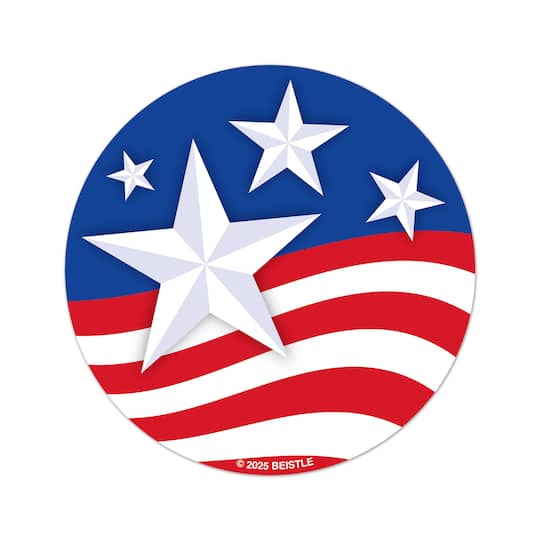 Besitle 3.25" Stars & Stripes Coasters, 3 Packs of 8